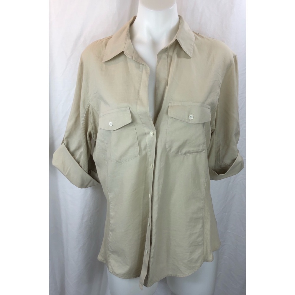 Standard James Perse contrast ribbed shirt 5411